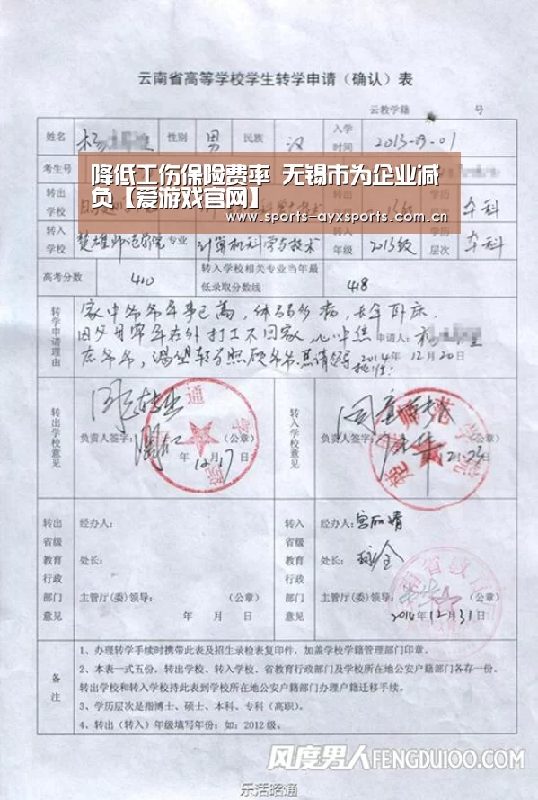 降低工伤保险费率 无锡市为企业减负【爱游戏官网】(图1) 爱游戏体育直播